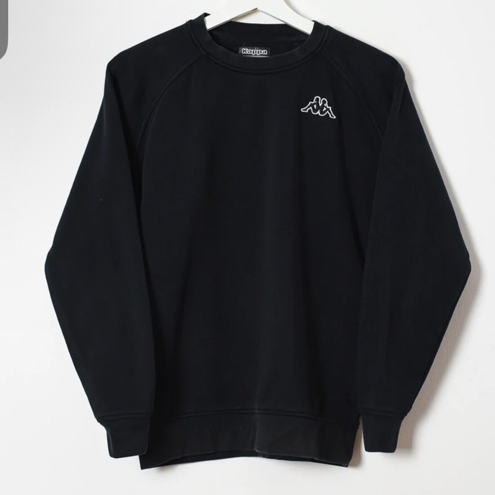 Kappa Men's Classic Black Crewneck Sweater